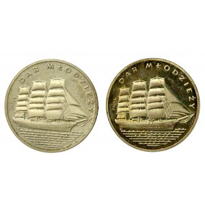 PRL, zestaw 500 złotych 1982, Dar młodzieży, Próba. Razem 2 szt. (3005)