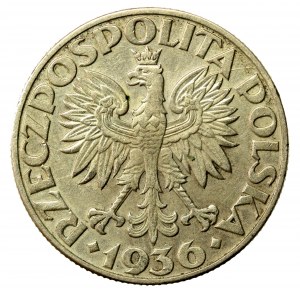 II RP, 5 gold 1936 Sailing ship (3008)