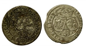 John II Casimir, set of six. Total of 2 pieces (3013)
