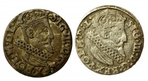 Sigismund III Vasa, set of triplets. Total of 2 pieces. (3015)