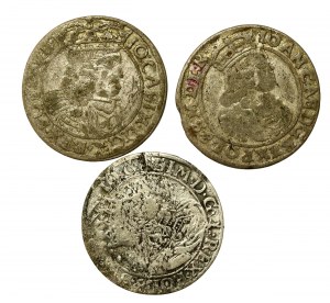 John II Casimir, set of six. Total of 3 pieces (3017)