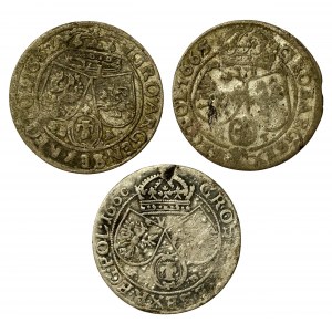 John II Casimir, set of six. Total of 3 pieces (3017)