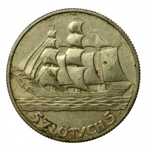 II RP, 5 gold 1936 Sailing ship (3020)