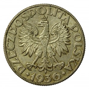 II RP, 5 gold 1936 Sailing ship (3020)