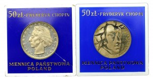 People's Republic of Poland, set of 50 gold 1972, Frederic Chopin. Total of 2 pcs. (3023)