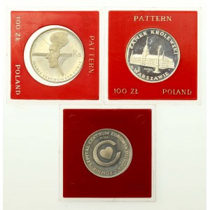 PRL, zestaw 20 i 100 złotych 1974-1979. Razem 3 szt. (3024)