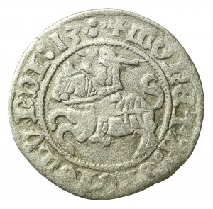 Sigismund I the Old, Half-penny 1513, Vilnius. Rarer variety, three dots on obverse (2113)