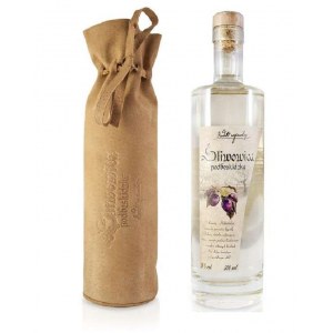 Slivovitz Podbeskidzka dans un sac en cuir 0,5L 72%.