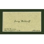 Jerzy WALDORFF, wizytówka z dedykacją i autografem (125)