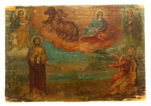 Icon with Jesus and the saints, 19th / 20th century. (127)