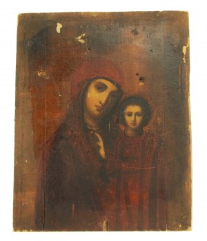 Icon of the Virgin Mary with Jesus, 19th / 20th century. (129)