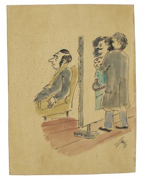Jerzy Zaruba (1891-1971), Rysunek satyryczny (552)