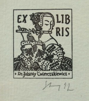 Janusz Stanny (1932 - 2014), para exlibrisów Dr Jolanty Ćwierczakiewicz (152)