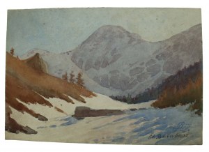 Stanisław BARABASZ (1857-1949), Górski krajobraz, 1918 (304)