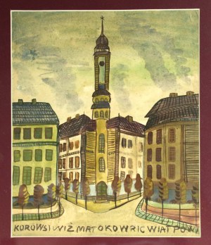 Nikifor KRYNICKI (1895-1968), Pejzaż miejski (313)