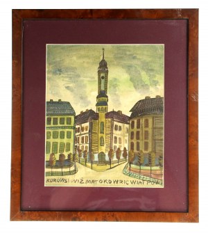 Nikifor KRYNICKI (1895-1968), Pejzaż miejski (313)