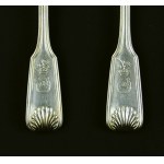 Set of 6 teaspoons with the Jastrzębiec coat of arms. Werner, Warsaw 19th century (600)