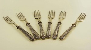 Fish forks 6 pcs. Germany, silver (910)