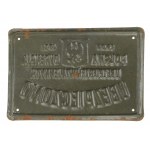 Plate of the Polish Directorate of Mutual Insurance 1803 -1921 (300)
