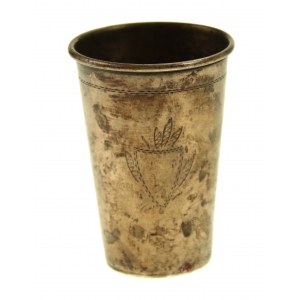 Kiddush mug, Krupski and Matulewicz, Warsaw, pre-1939. silver (381)