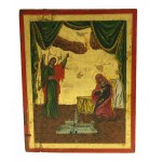 Annunciation of the Blessed Virgin Mary - 19th/20th century icon. (921)