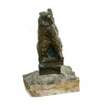 Wladyslaw MIECZNIK (1903-1989), Owl sitting books (394)
