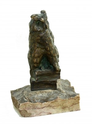 Władyslaw MIECZNIK (1903-1989), Sowa siedząca książkach (394)