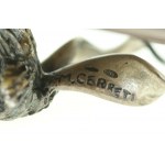 Statuetta con testa di capra. Argento (404)