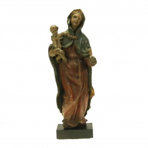 Madonna con Gesù, scultura, legno, seconda metà del XVI secolo, Francia (923).