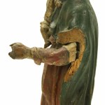 Madonna con Gesù, scultura, legno, seconda metà del XVI secolo, Francia (923).
