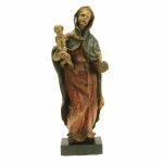 Madonna con Gesù, scultura, legno, seconda metà del XVI secolo, Francia (923).