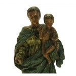 An 18th century statue of the Virgin Mary and Child. (927)