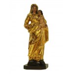 Statue of the Virgin Mary with Child, polychrome wood. (933)