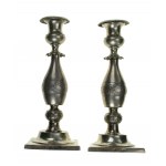 Pair of candlesticks by Johann Fredrick Suck, Kalisz 19th century (526)