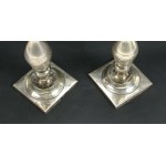 Pair of candlesticks by Johann Fredrick Suck, Kalisz 19th century (526)