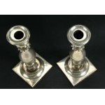 Pair of candlesticks by Johann Fredrick Suck, Kalisz 19th century (526)