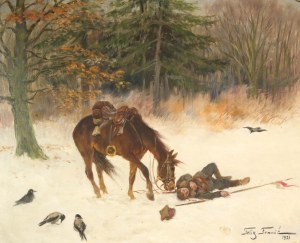 Feliks FRANIĆ (1871-1937), Śmierć ułana, 1921 (940)