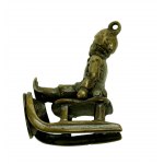 Cigar guillotine - figure of a boy on a sled (354)