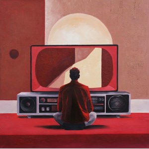 Katarzyna Kwater-Więcek, TV Screen - Red, 2025