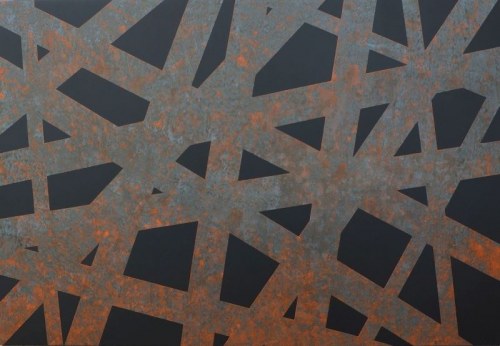 Tomasz Mistak, Perforated Corten Steel Plate 3