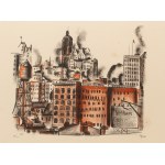 Irena Hassenberg (Reno) (1884 Warszawa - 1953 Paryż), Singer Building z cyklu New York par Reno, 1935