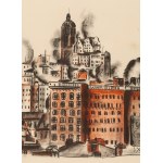Irena Hassenberg (Reno) (1884 Warszawa - 1953 Paryż), Singer Building z cyklu New York par Reno, 1935