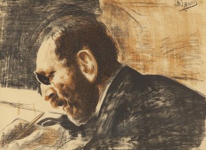 Leon Wyczółkowski (1852 Huta Miastkowska - 1936 Warszawa), Portret Feliksa Jasieńskiego (