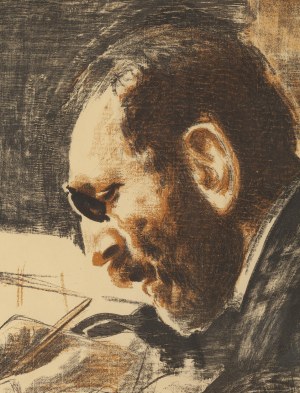 Leon Wyczółkowski (1852 Huta Miastkowska - 1936 Warszawa), Portret Feliksa Jasieńskiego (