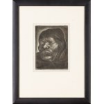 Boleslaw Cybis (1895 Ferme de Massandra en Crimée - 1957 Trenton (New Jersey, États-Unis)), Tête d'une vieille femme aux yeux fermés, 1924