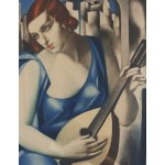 Tamara Lempicka (1894 Moscow - 1980 Cuernavaca, Mexico), Woman with Mandolin (Femme à la Mandoline), 1933