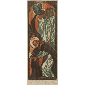 Maria Hiszpańska-Neumann (1917 Varsovie - 1980 Varsovie), Saint Cyrille du cycle Légendes pannoniennes, 1970
