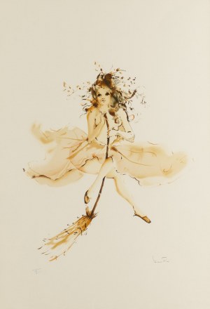 Leonor Fini (1918 Buenos Aires - 1996 Paryż), Dziewczynka na miotle