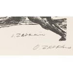 Ossip Zadkine (1890 Smolensk - 1967 Parigi), Euripide, le opere di Eracle (Euripides, Die Arbeiten des Herakles), 1960