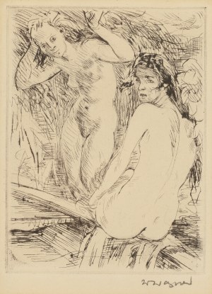 Wacław Wąsowicz (1891 Warszawa - 1942 Wilanów), Akty wśród kwiatów